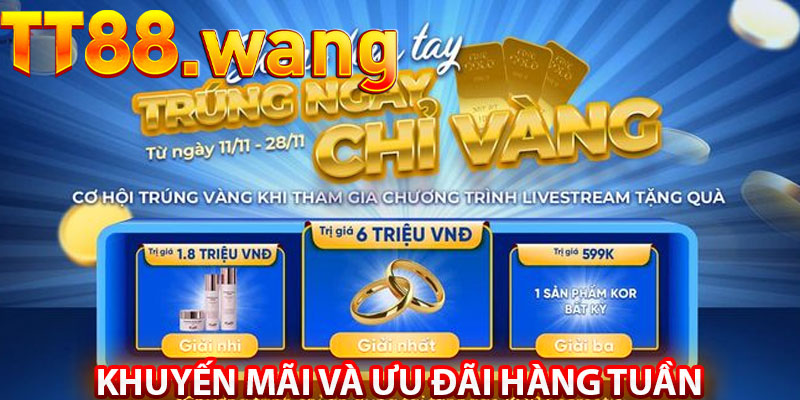 Khuyến mãi và ưu đãi hàng tuần