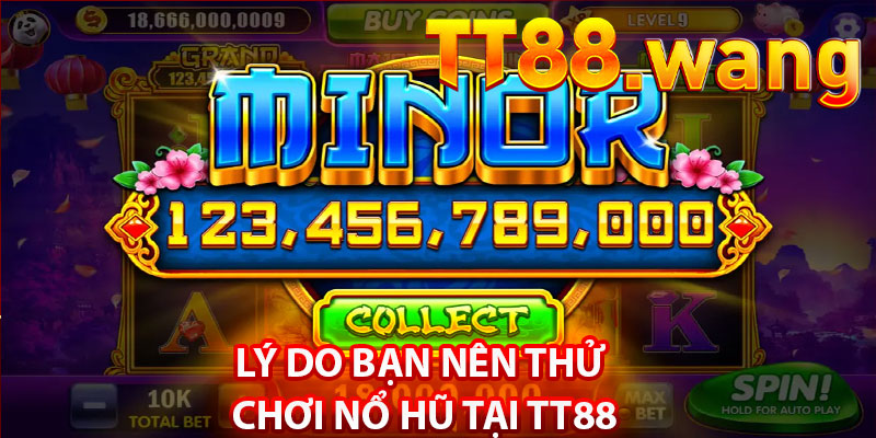 Lý Do Bạn Nên Thử Chơi Nổ Hũ Tại TT88